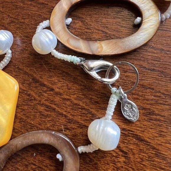 VINTAGE‎ PREMIER DESIGNS Women's Necklace 30" Genuine Freshwater Pearls & Shells - Picture 15 of 16